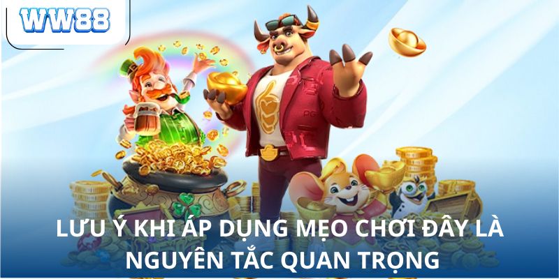 Lưu ý khi áp dụng mẹo chơi đây là nguyên tắc quan trọng
